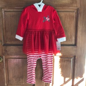 Cat and jack Christmas toddler girl one piece